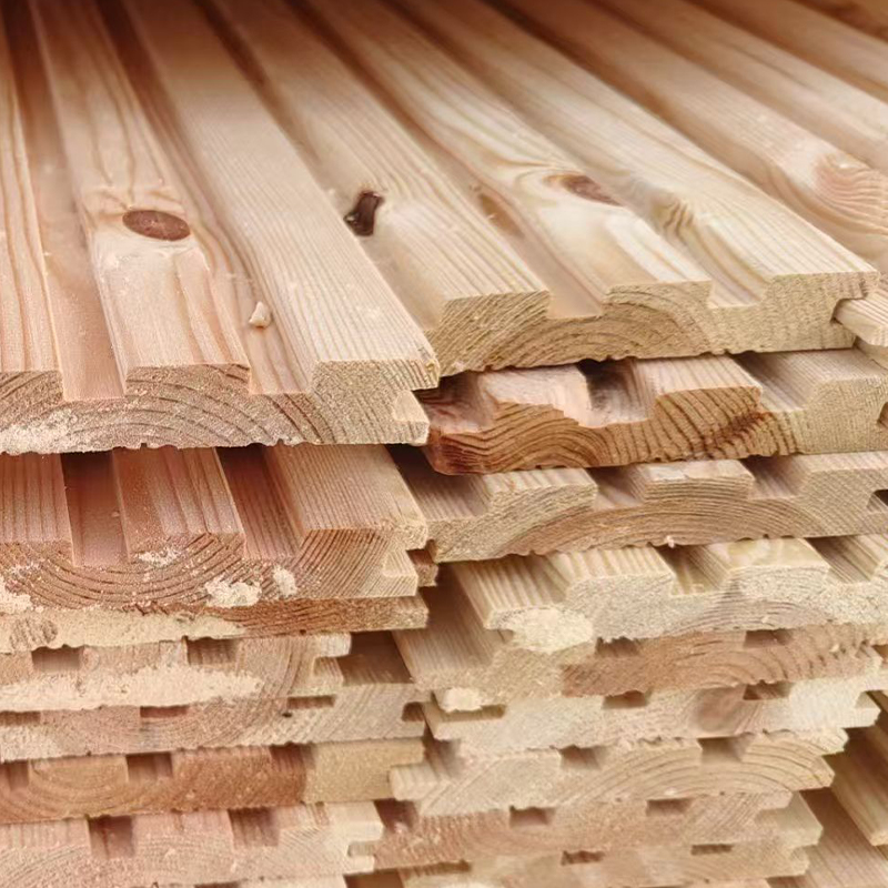 Panel Dinding Bilah Kayu