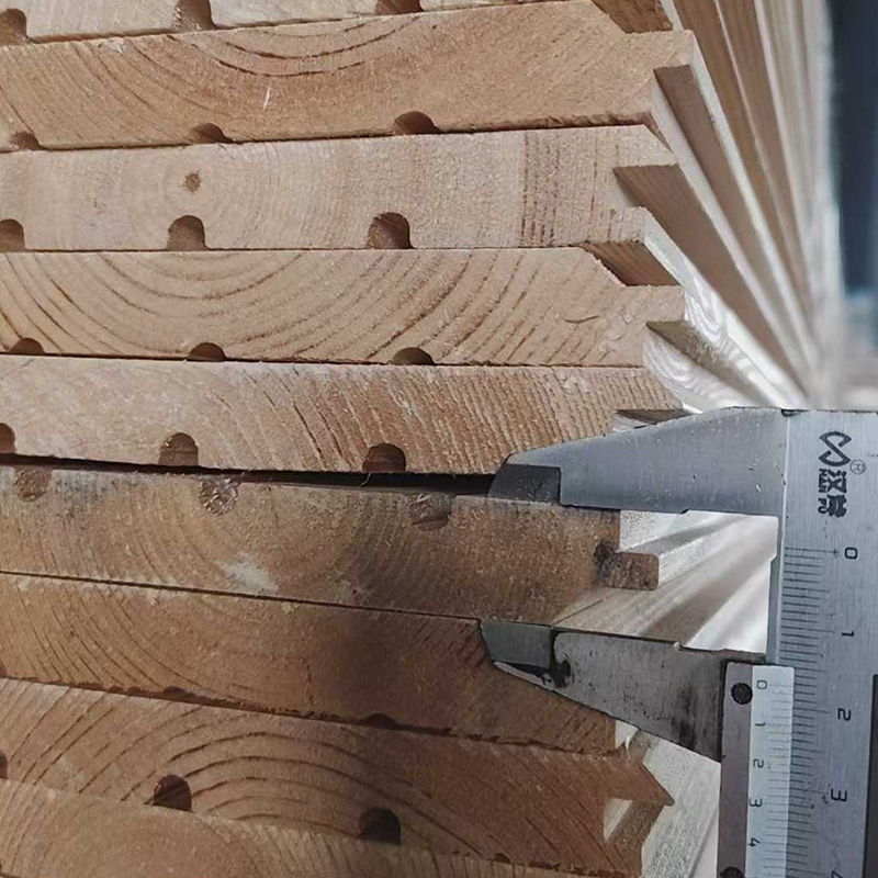 Pelapis Dinding Kayu Eksterior Cemara