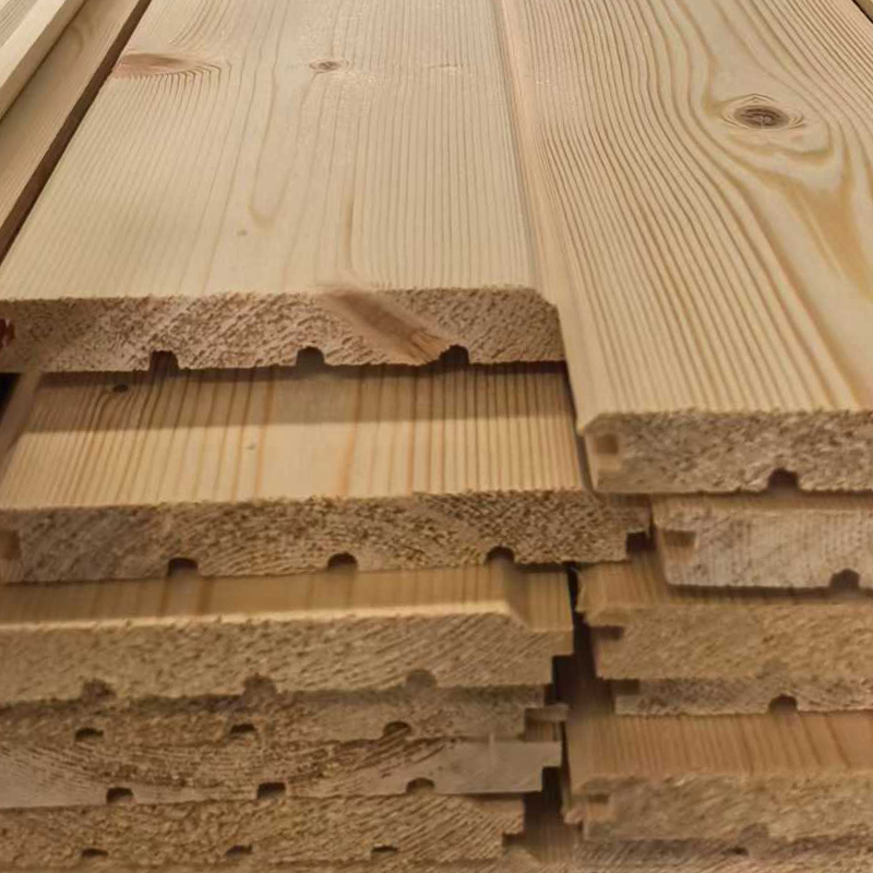 Pelapis Dinding Kayu Eksterior Cemara