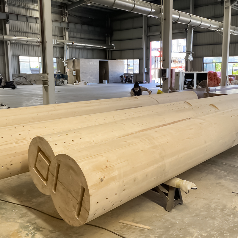 Kolom Glulam Bulat Pinus Kolom Glulam Bulat Pinus