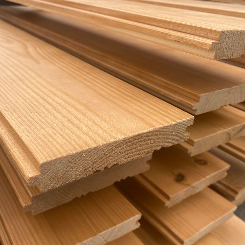 Pelapis Dinding Kayu Eksterior Pinus